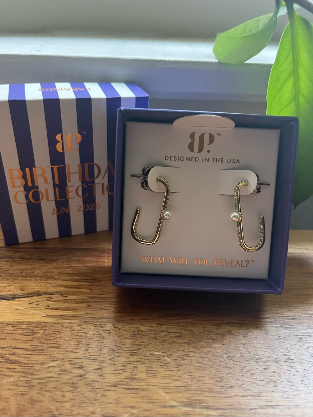 BP June 2026 Birthday Earrings - Linked Love - Gold Plating